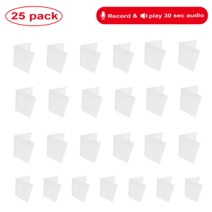 25-Pack Blank Recordable Cards