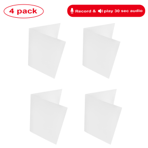 4 Pack Recording Business Blank Recordable Greeting Cards