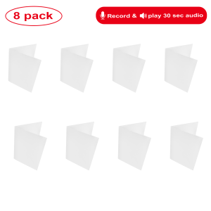 8 Pack Recording Business Blank Recordable Greeting Cards