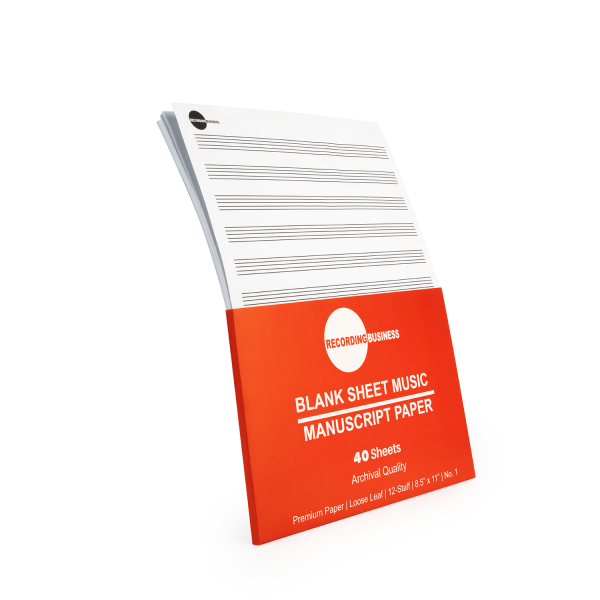 Blank Sheet Music 40 Sheets Archival Quality