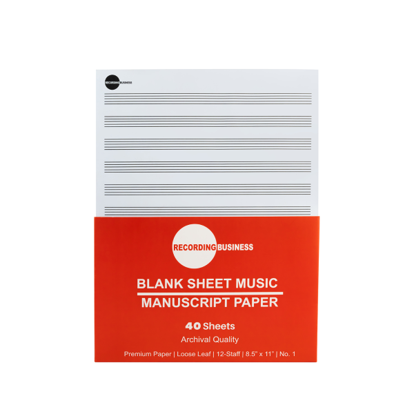 Blank Sheet Music Loose Leaf Sheets