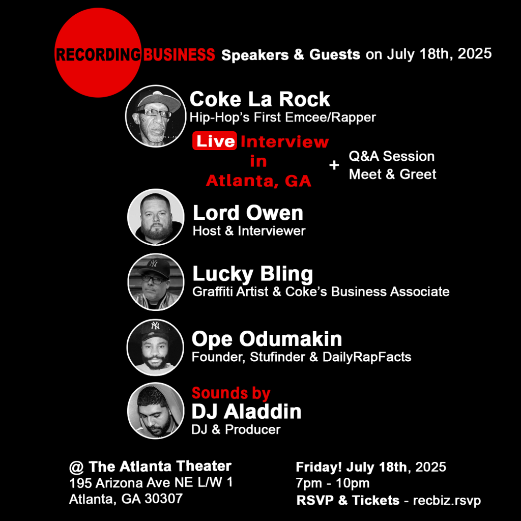 Recording Business Coke La Rock Event Speakers